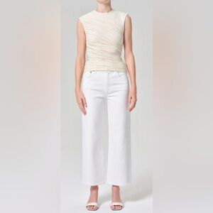 Agolde Harper Crop Jean in Sour Cream